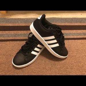 Black and white Adidas